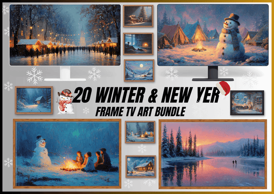 Christmas Premium Bundle:  Art TV + Advent Calendar + Notepaper